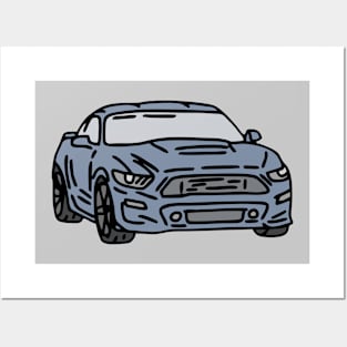 modern muscle car Posters and Art